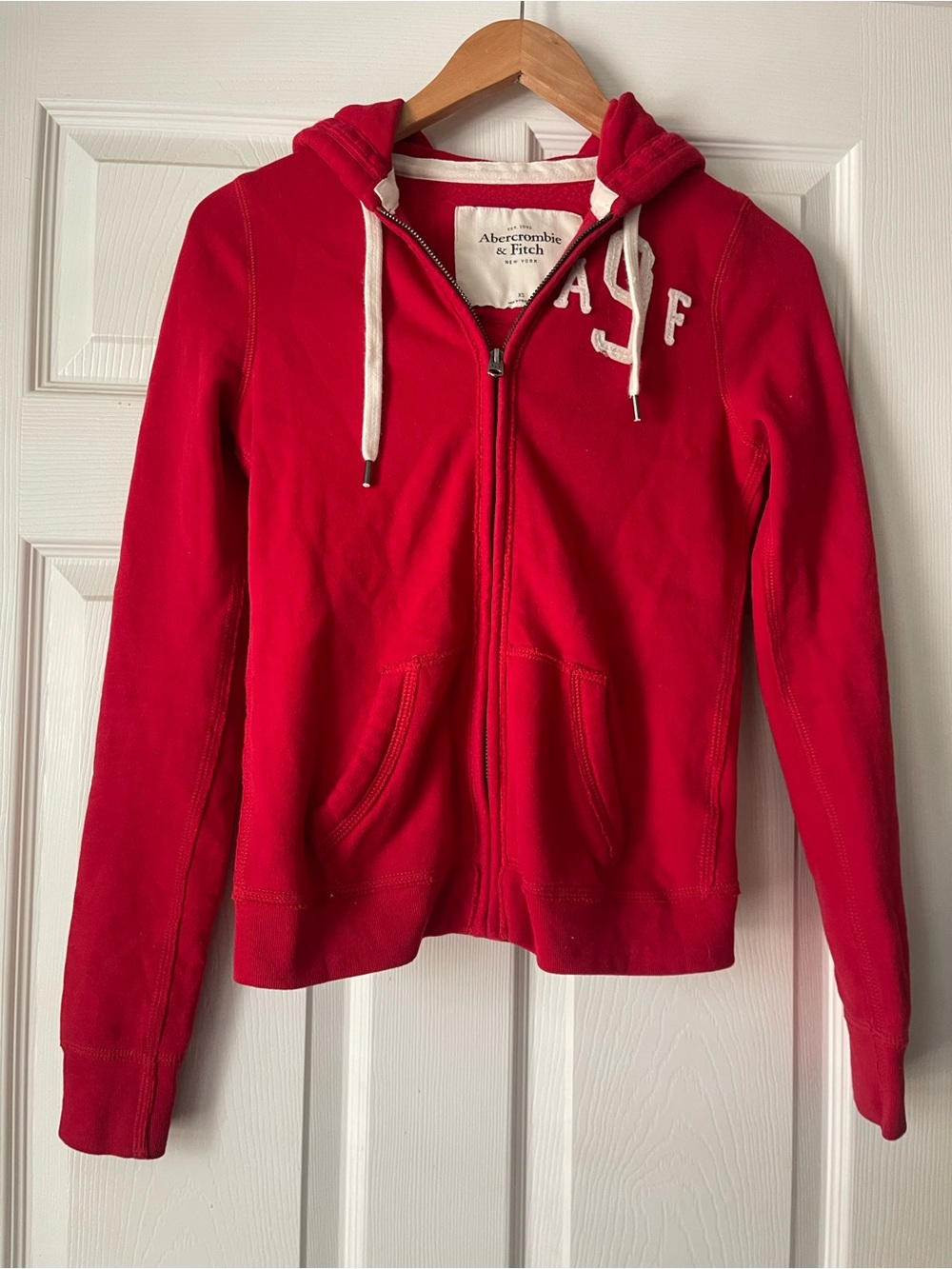 New! Vintage Abercrombie & Fitch Red Hoodie Never Worn!
